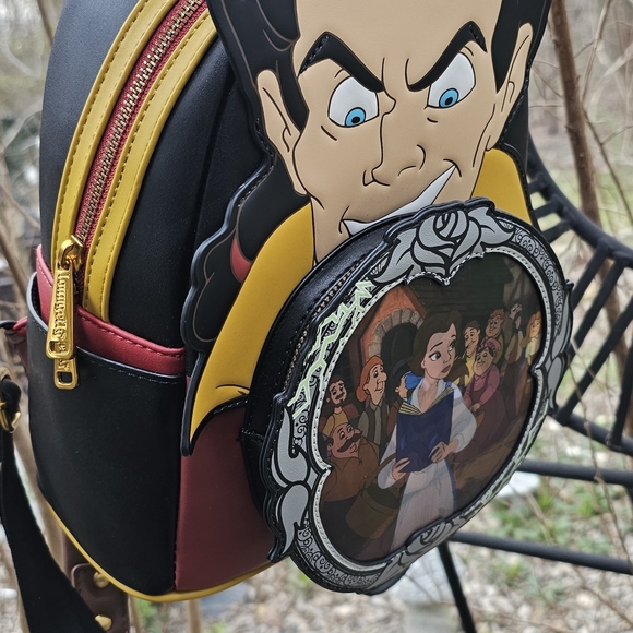 Loungefly Villains Backpack - Black Red Yellow